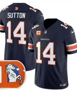 Denver Broncos Nike Throwback Vapor Limited Stitched Jersey - Orange - Image 24
