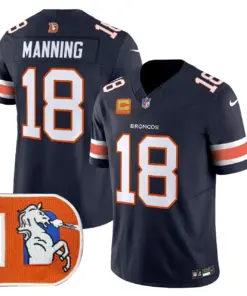 Denver Broncos Nike Throwback Vapor Limited Stitched Jersey - Orange - Image 26