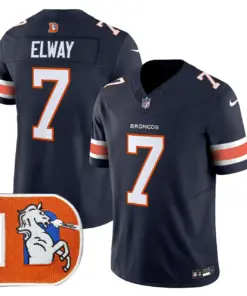 Denver Broncos Nike Throwback Vapor Limited Stitched Jersey - Orange - Image 27