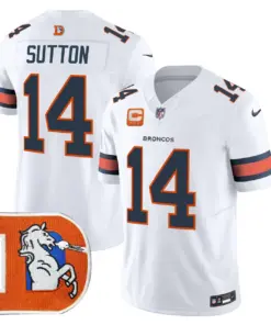 Denver Broncos Nike Throwback Vapor Limited Stitched Jersey - Orange - Image 31