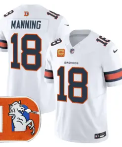 Denver Broncos Nike Throwback Vapor Limited Stitched Jersey - Orange - Image 33