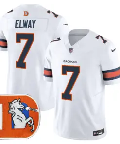 Denver Broncos Nike Throwback Vapor Limited Stitched Jersey - Orange - Image 34