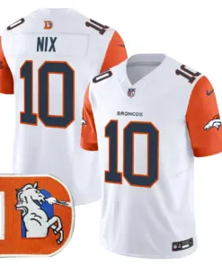 Denver Broncos Nike Throwback Vapor Limited Stitched Jersey - Orange - Image 36