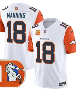 Denver Broncos Nike Throwback Vapor Limited Stitched Jersey - Orange - Image 40