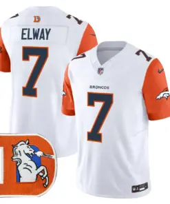 Denver Broncos Nike Throwback Vapor Limited Stitched Jersey - Orange - Image 41