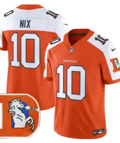 Denver Broncos Nike Throwback Vapor Limited Stitched Jersey - Orange