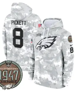 Saquon Barkley Philadelphia Eagles Nike 2024 Salute to Service Establishment Year Patch Fleece Pullover Hoodie - White - Image 29