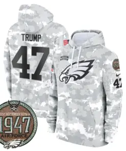 Saquon Barkley Philadelphia Eagles Nike 2024 Salute to Service Establishment Year Patch Fleece Pullover Hoodie - White - Image 36