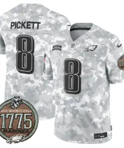 Alternative view of Saquon Barkley Philadelphia Eagles Nike 2024 Salute to Service Establishment Year Patch Vapor Limited Stitched Jersey - Grey