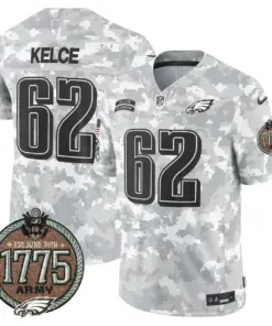 Saquon Barkley Philadelphia Eagles Nike 2024 Salute to Service Establishment Year Patch Vapor Limited Stitched Jersey - Grey - Image 13
