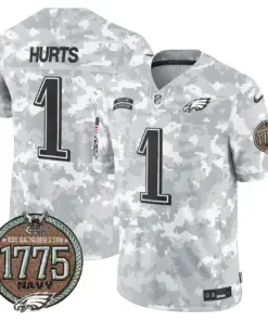 Saquon Barkley Philadelphia Eagles Nike 2024 Salute to Service Establishment Year Patch Vapor Limited Stitched Jersey - Grey - Image 21