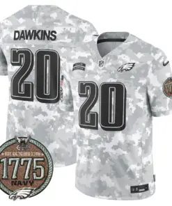Saquon Barkley Philadelphia Eagles Nike 2024 Salute to Service Establishment Year Patch Vapor Limited Stitched Jersey - Grey - Image 26