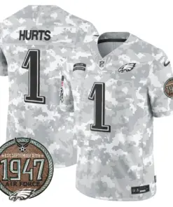 Saquon Barkley Philadelphia Eagles Nike 2024 Salute to Service Establishment Year Patch Vapor Limited Stitched Jersey - Grey - Image 30