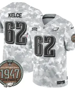 Saquon Barkley Philadelphia Eagles Nike 2024 Salute to Service Establishment Year Patch Vapor Limited Stitched Jersey - Grey - Image 31