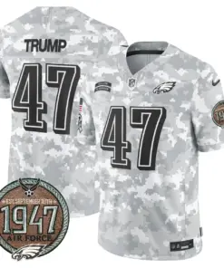Saquon Barkley Philadelphia Eagles Nike 2024 Salute to Service Establishment Year Patch Vapor Limited Stitched Jersey - Grey - Image 36