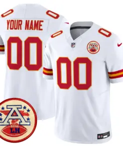 Kansas City Chiefs Nike 2024 Lamar Hunt Patch Vapor Custom Limited Stitched Jersey - Black - Image 7