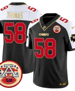 Patrick Mahomes Kansas City Chiefs Nike 2024 Lamar Hunt Patch Vapor Limited Stitched Jersey - Black - Image 3