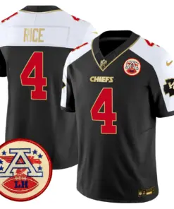 Patrick Mahomes Kansas City Chiefs Nike 2024 Lamar Hunt Patch Vapor Limited Stitched Jersey - Black - Image 7