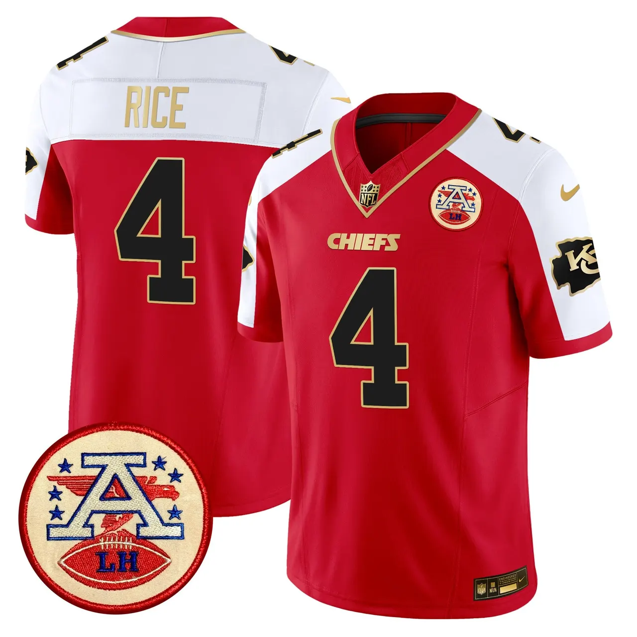 Patrick Mahomes Kansas City Chiefs Nike 2024 Lamar Hunt Patch Vapor Limited Stitched Jersey - Black - Image 15