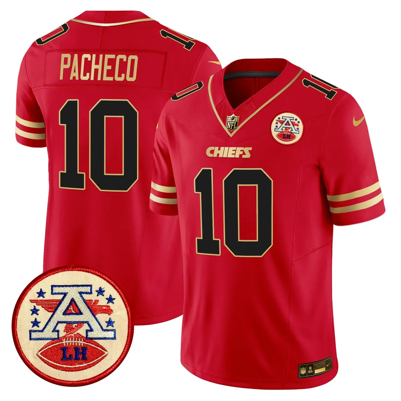 Patrick Mahomes Kansas City Chiefs Nike 2024 Lamar Hunt Patch Vapor Limited Stitched Jersey - Black - Image 20