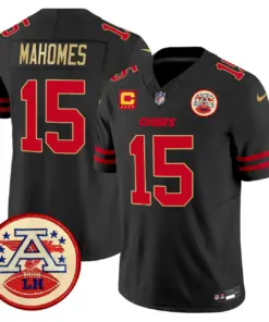 Patrick Mahomes Kansas City Chiefs Nike 2024 Lamar Hunt Patch Vapor Limited Stitched Jersey - Black - Image 33