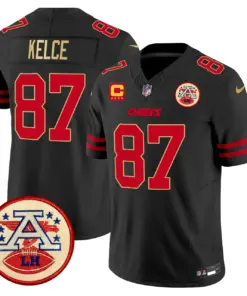Patrick Mahomes Kansas City Chiefs Nike 2024 Lamar Hunt Patch Vapor Limited Stitched Jersey - Black - Image 34