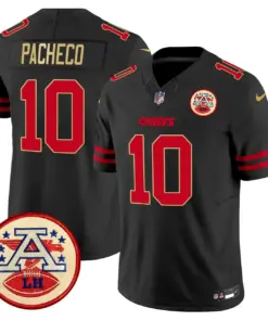Patrick Mahomes Kansas City Chiefs Nike 2024 Lamar Hunt Patch Vapor Limited Stitched Jersey - Black - Image 36