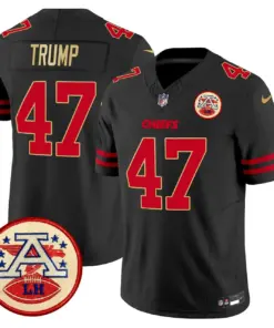 Patrick Mahomes Kansas City Chiefs Nike 2024 Lamar Hunt Patch Vapor Limited Stitched Jersey - Black - Image 40