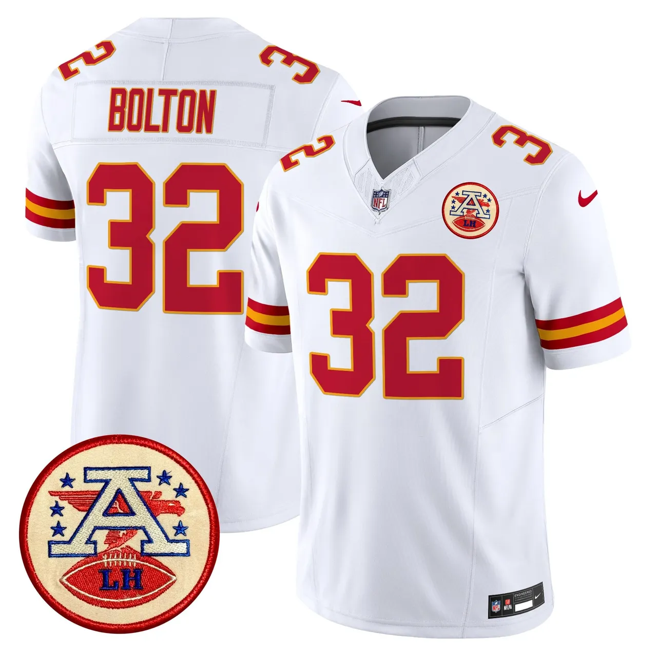Patrick Mahomes Kansas City Chiefs Nike 2024 Lamar Hunt Patch Vapor Limited Stitched Jersey - Black - Image 54