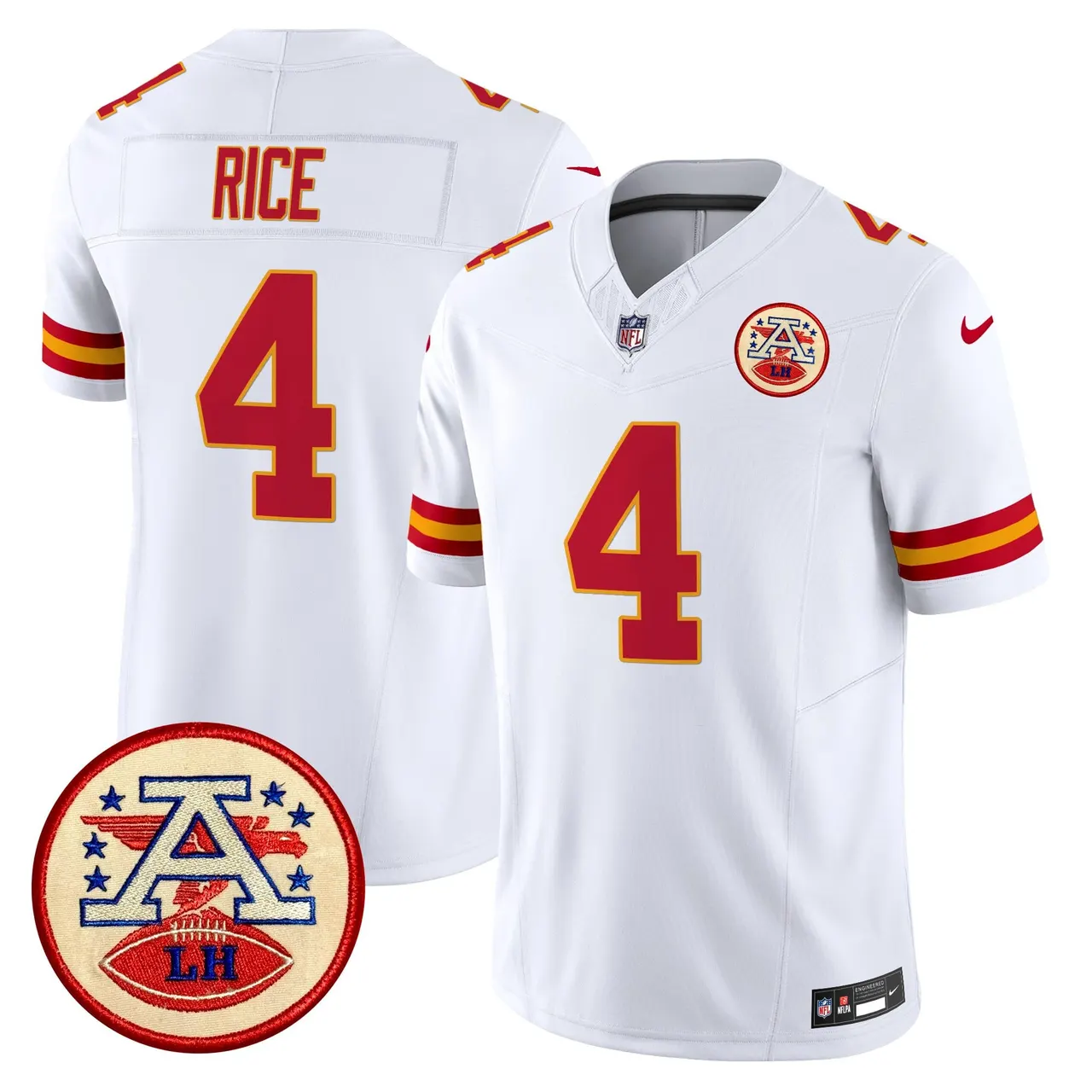 Patrick Mahomes Kansas City Chiefs Nike 2024 Lamar Hunt Patch Vapor Limited Stitched Jersey - Black - Image 55