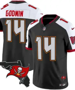 Tampa Bay Buccaneers Nike Florida Patch Vapor Limited Stitched Jersey - Anthracite - Image 3