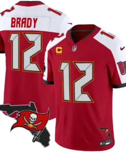 Tampa Bay Buccaneers Nike Florida Patch Vapor Limited Stitched Jersey - Anthracite - Image 8