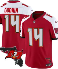 Tampa Bay Buccaneers Nike Florida Patch Vapor Limited Stitched Jersey - Anthracite - Image 10