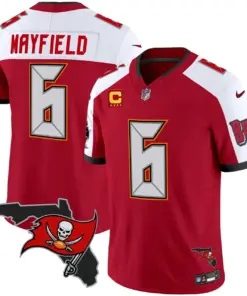 Tampa Bay Buccaneers Nike Florida Patch Vapor Limited Stitched Jersey - Anthracite - Image 11