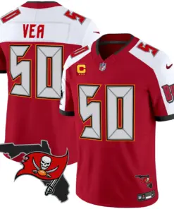 Tampa Bay Buccaneers Nike Florida Patch Vapor Limited Stitched Jersey - Anthracite - Image 12