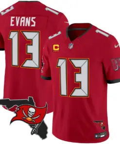 Tampa Bay Buccaneers Nike Florida Patch Vapor Limited Stitched Jersey - Anthracite - Image 16