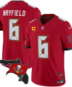 Tampa Bay Buccaneers Nike Florida Patch Vapor Limited Stitched Jersey - Anthracite - Image 18