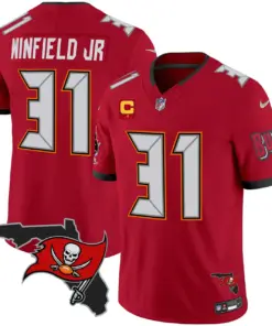 Tampa Bay Buccaneers Nike Florida Patch Vapor Limited Stitched Jersey - Anthracite - Image 20