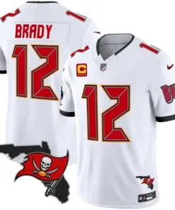 Tampa Bay Buccaneers Nike Florida Patch Vapor Limited Stitched Jersey - Anthracite - Image 22
