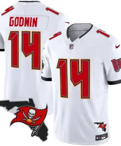 Tampa Bay Buccaneers Nike Florida Patch Vapor Limited Stitched Jersey - Anthracite - Image 24