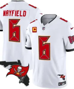 Tampa Bay Buccaneers Nike Florida Patch Vapor Limited Stitched Jersey - Anthracite - Image 25