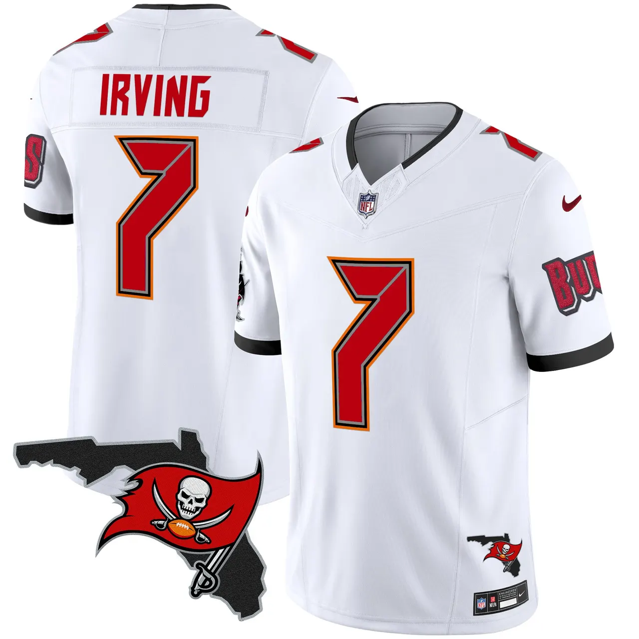 Tampa Bay Buccaneers Nike Florida Patch Vapor Limited Stitched Jersey - Anthracite - Image 28