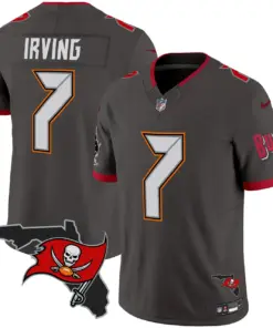 Tampa Bay Buccaneers Nike Florida Patch Vapor Limited Stitched Jersey - Anthracite - Image 35