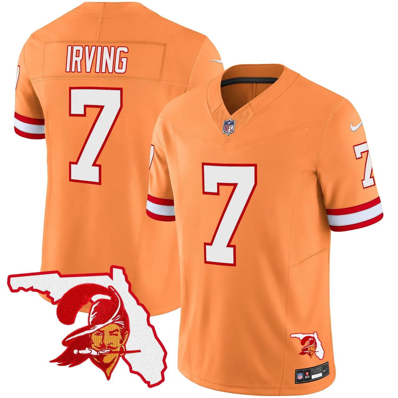 Tampa Bay Buccaneers Nike Florida Patch Vapor Limited Stitched Jersey - Anthracite - Image 42