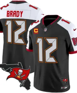 Tampa Bay Buccaneers Nike Florida Patch Vapor Limited Stitched Jersey - Anthracite
