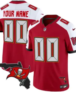 Alternative view of Tampa Bay Buccaneers Nike Florida Patch Vapor Custom Limited Stitched Jersey - Anthracite