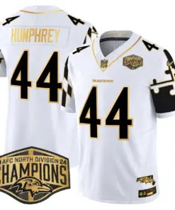 Derrick Henry Baltimore Ravens Nike Maryland Flag Map 2024 AFC North Division Champions Patch Gold Vapor Limited Stitched Jersey - Black - Image 21