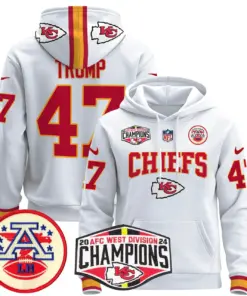 Patrick Mahomes Kansas City Chiefs Nike 2024 AFC West Division Champions Stitched Pullover Hoodie - Red - Image 18