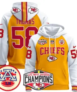 Patrick Mahomes Kansas City Chiefs Nike 2024 AFC West Division Champions Stitched Pullover Hoodie - Red - Image 39