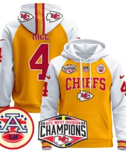 Patrick Mahomes Kansas City Chiefs Nike 2024 AFC West Division Champions Stitched Pullover Hoodie - Red - Image 43